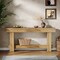 70 Inch Farmhouse Console Table Long Narrow Entryway Sofa Table Brown